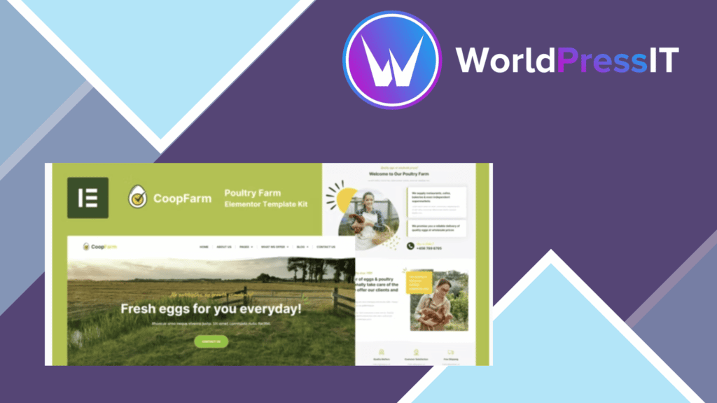 CoopFarm - Poultry Farm Elementor Pro Template Kit