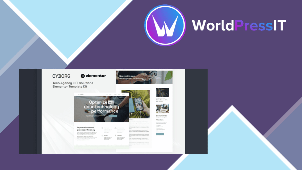 Cyborg - Tech Agency and IT Solutions Elementor Template Kit
