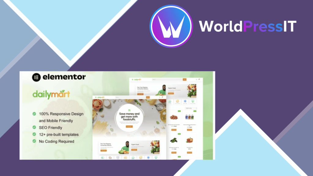 DailyMart - Grocery Store Elementor Template Kit