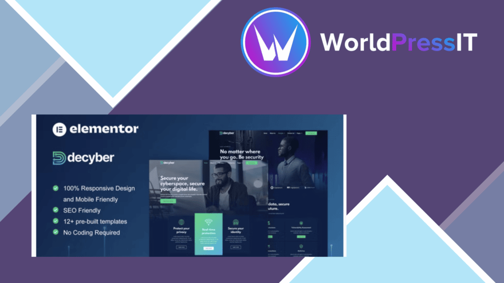 Decyber - Cyber Security Services Elementor Template Kit