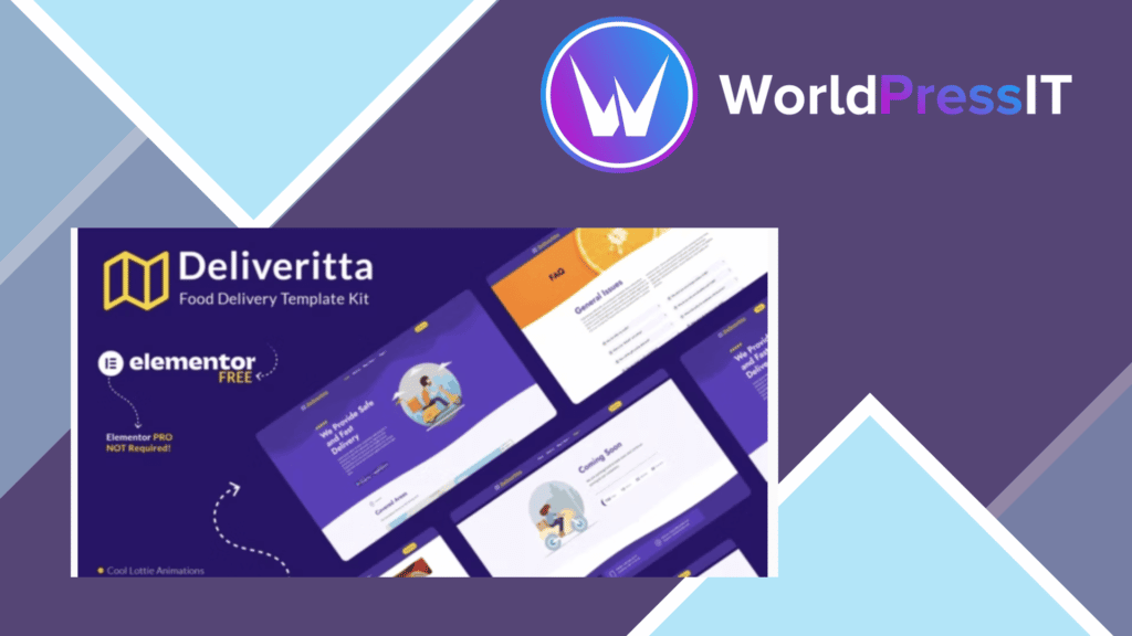 Deliveritta - Food Delivery Elementor Template Kit