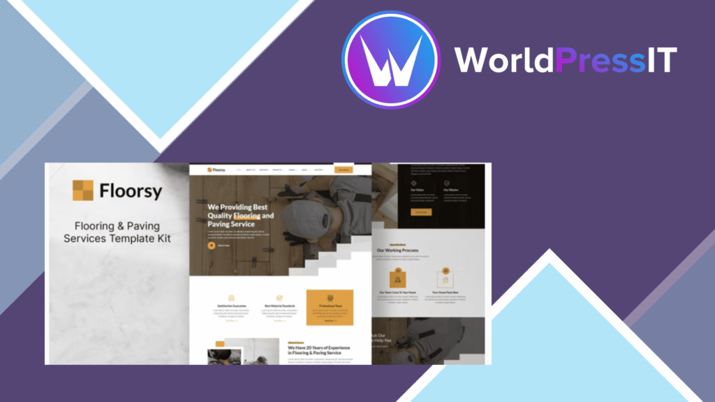 Floorsy – Flooring and Paving Services Elementor Template Kit