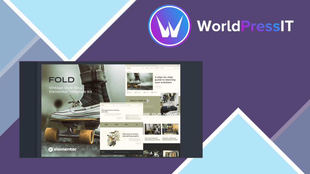 Fold - Vintage Style Blog Elementor Template Kit