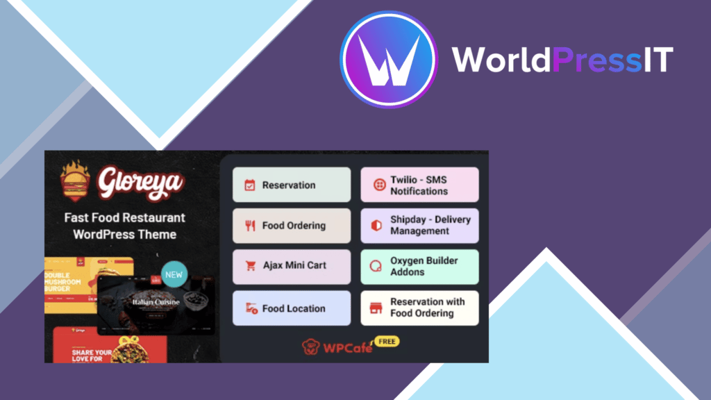 Gloreya – Fast Food WordPress Theme