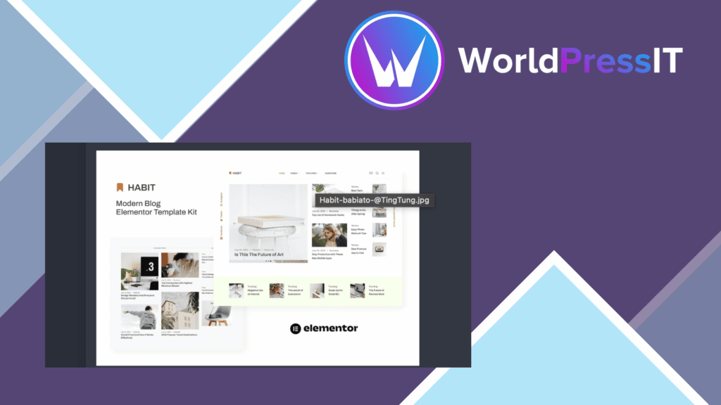 Habit - Modern Blog Elementor Template Kit