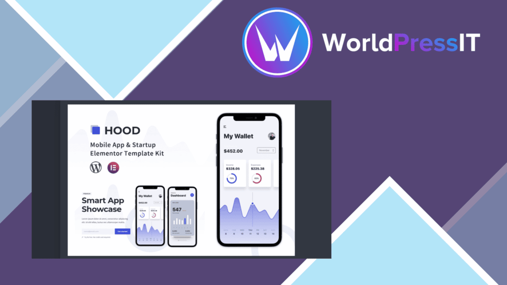 Hood - Mobile App and Startup Elementor Template Kit