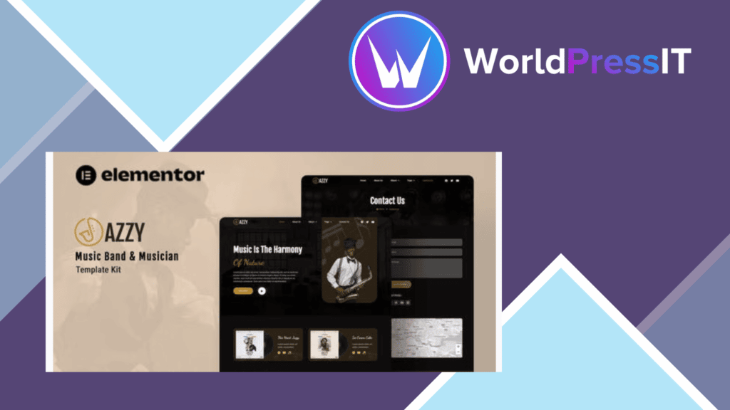 Jazzy - Music Band and Musician Elementor Template Kit