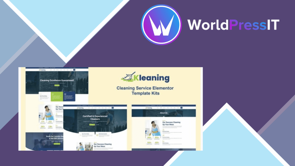 Kleaning - Cleaning Service Elementor Template Kits
