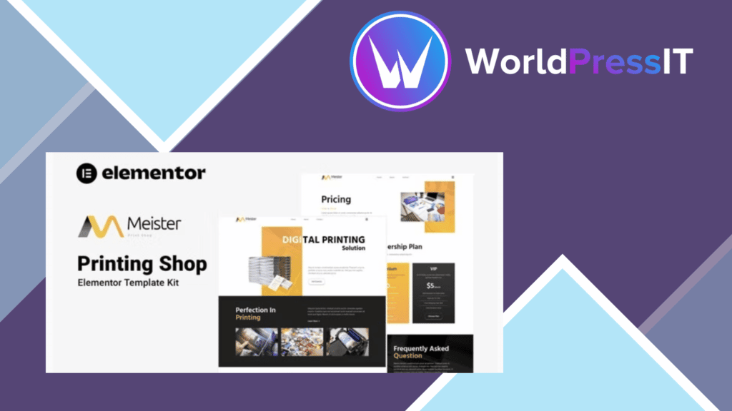 Meister - Printing Shop Elementor Template Kit