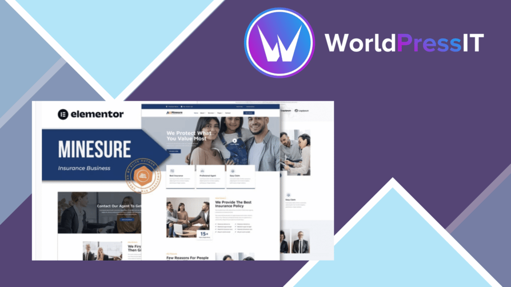 Minesure - Insurance Business Elementor Template Kit