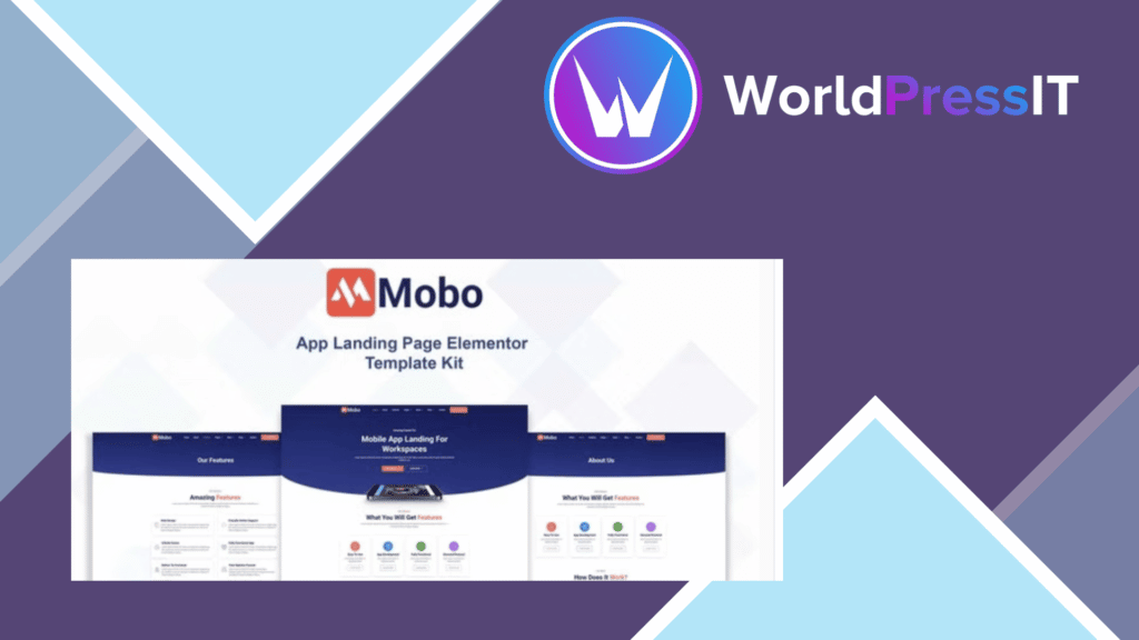 Mobo - App Landing Page Elementor Template Kit