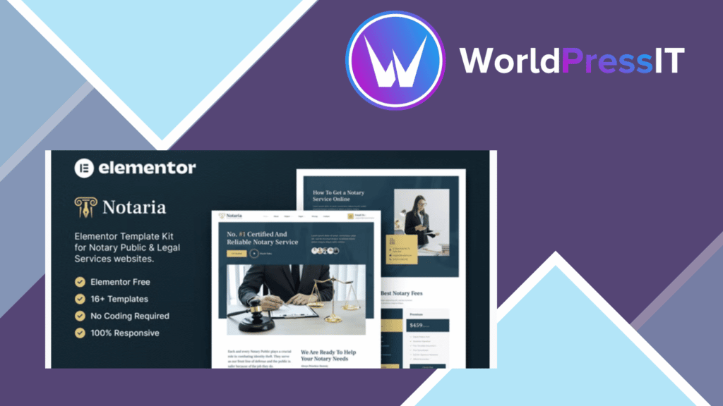 Notaria – Notary Public and Legal Services Elementor Template Kit
