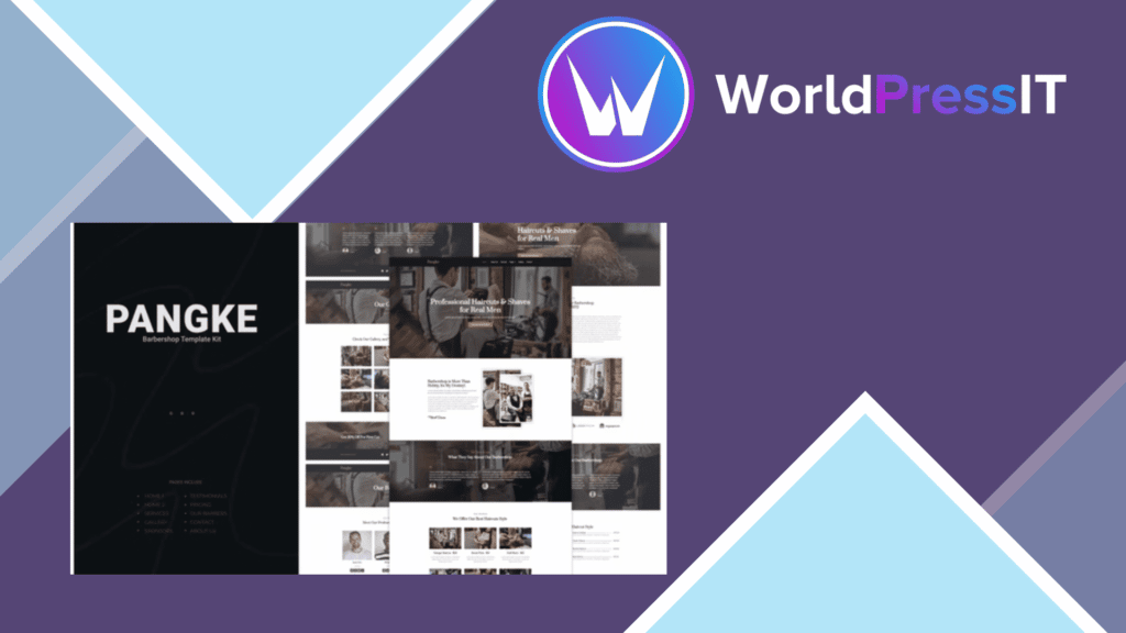 Pangke - Barbershop Elementor Template Kit