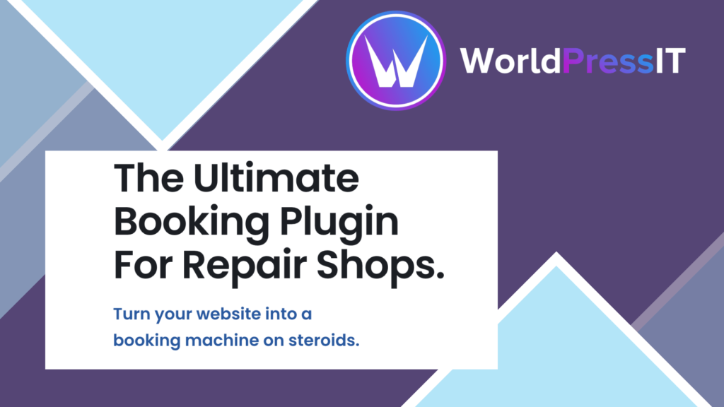 RepairPlugin Pro - The Ultimate Booking Plugin For Repair Shops