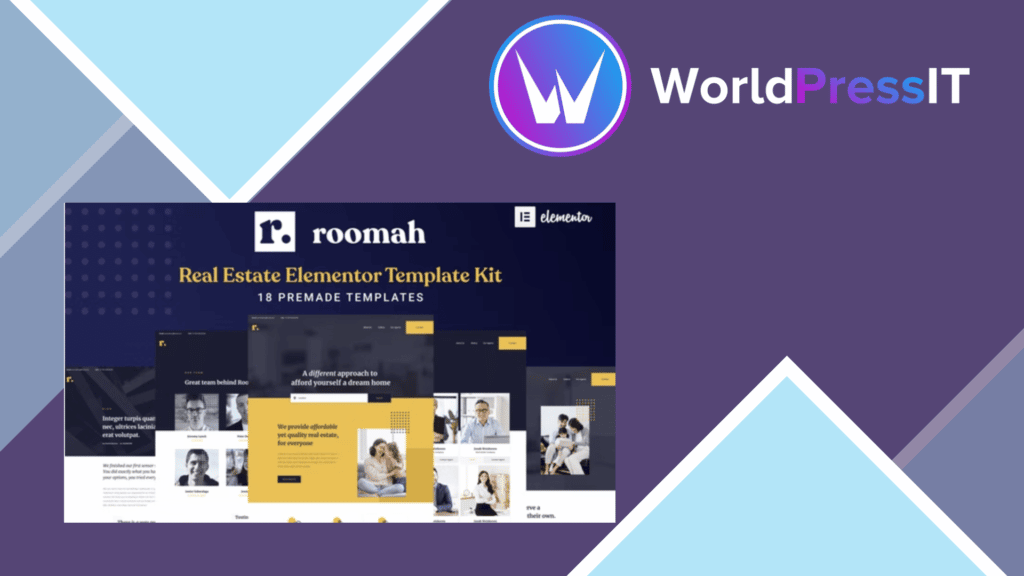 Roomah - Real Estate Agent Elementor Template Kit