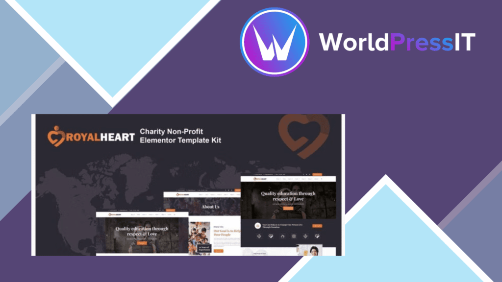Royalheart - Nonprofit Charity Elementor Template Kit