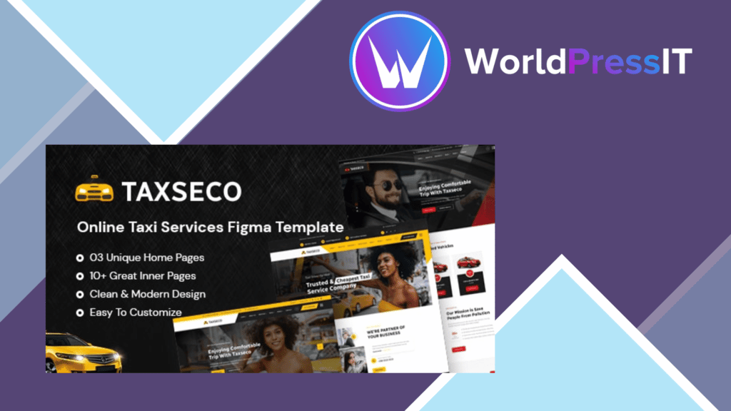 Taxseco - Online Taxi Service WordPress Theme