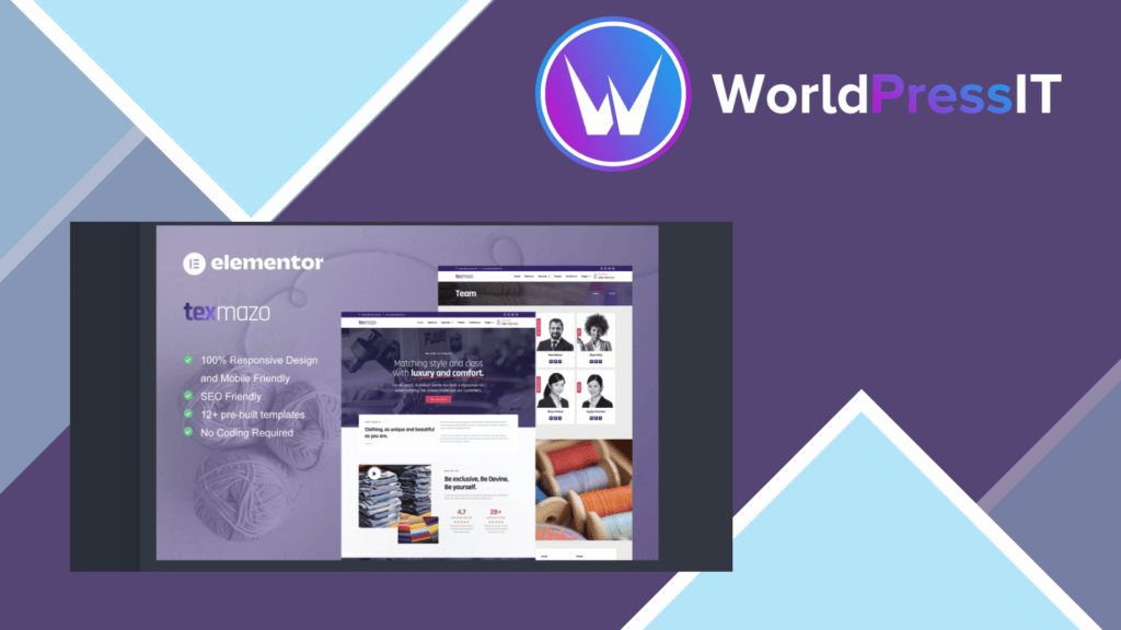 Texmazo - Textile and Garment Industry Elementor Template Kit