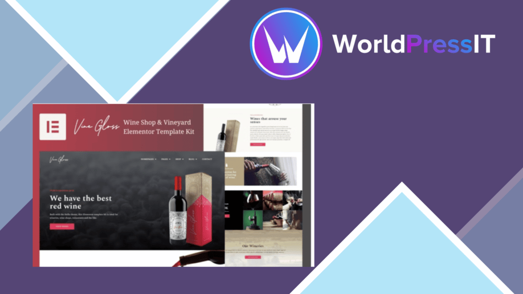 Vine Gloss - Wine Shop and Vineyard Template Kit