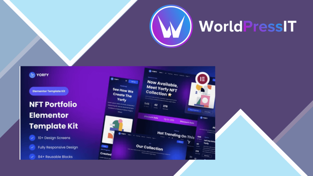Yorfy NFT Portfolio Website UI Kit