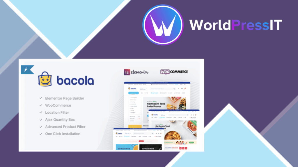 Bacola - Grocery Store and Food eCommerce Theme