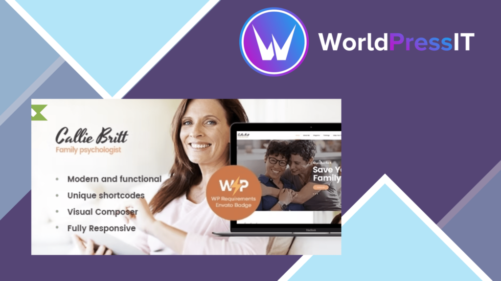 Callie Britt | Family Counselling Psychology WordPress Theme
