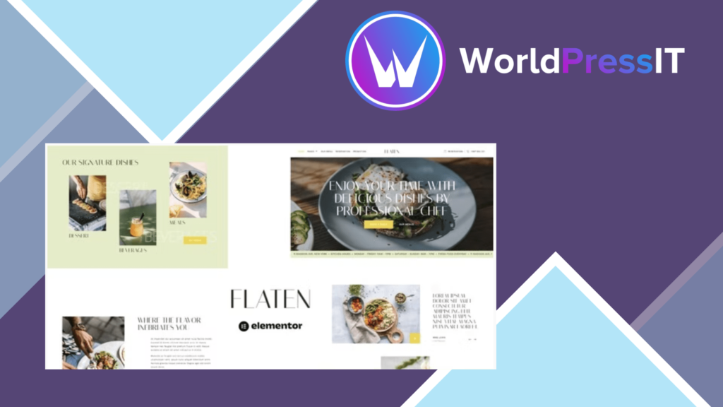 Flaten - Restaurant and Catering Services Elementor Template Kit