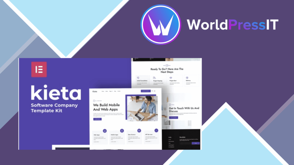 Kieta - App and Software Agency Elementor Template Kit
