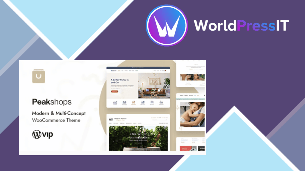 PeakShops - Modern and Multi-Concept WooCommerce Theme
