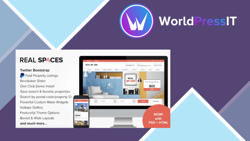 Real Spaces - WordPress Properties Directory Theme