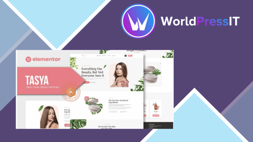 Tasya - Skin Care WooCommerce Elementor Template Kit