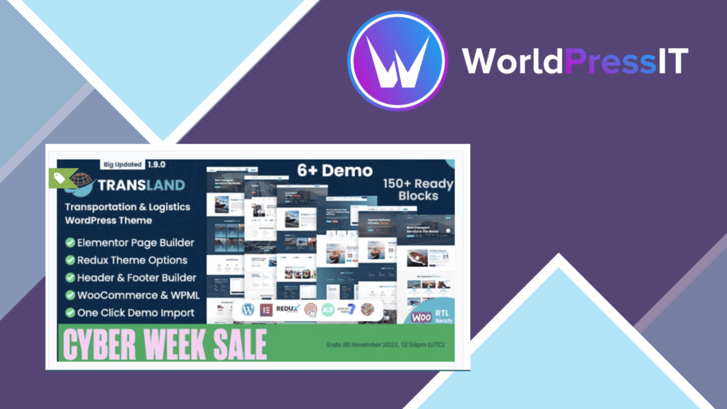 Transland - Transportation and Logistics WordPress Theme