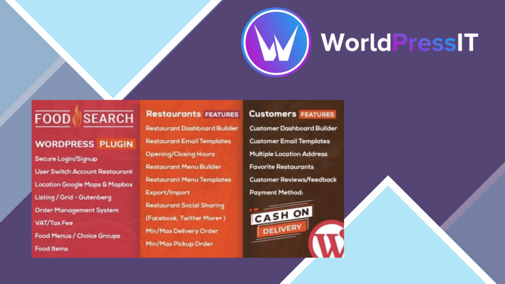 WP Food Search | Single and Multi Restaurant Menu and Food Ordering Plugin