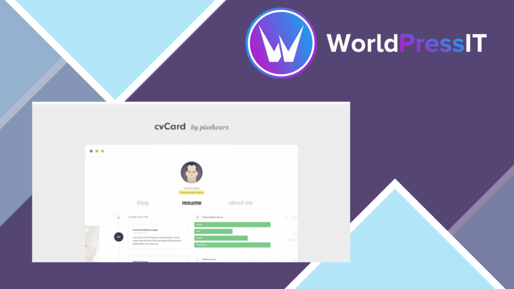 cvCard WP - Responsive vCard WordPress Theme