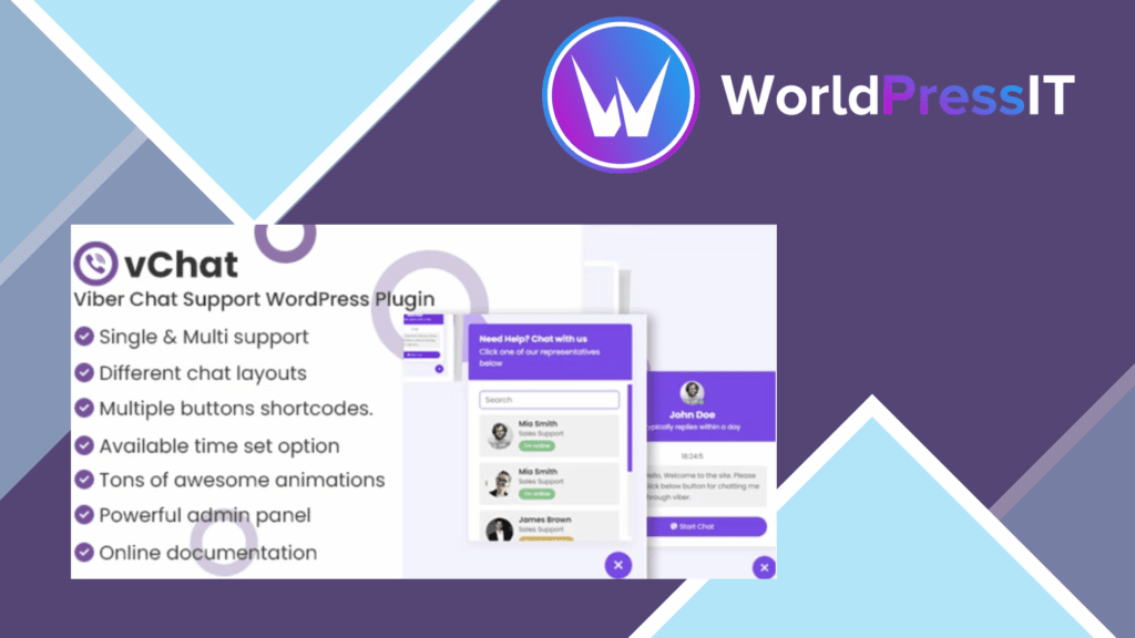 vChat - Viber Chat Support WordPress Plugin