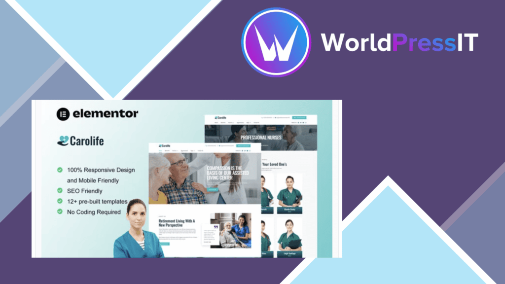 Carolife - Home Care and Private Nursing Services Elementor Template Kit
