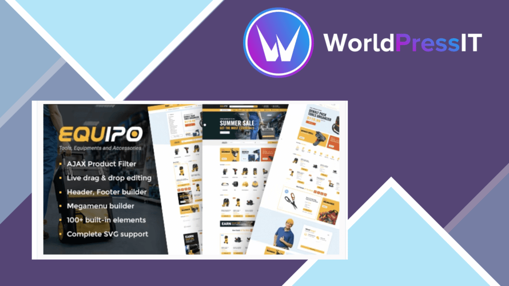 Equipo - Parts And Tools WordPress WooCommerce Theme