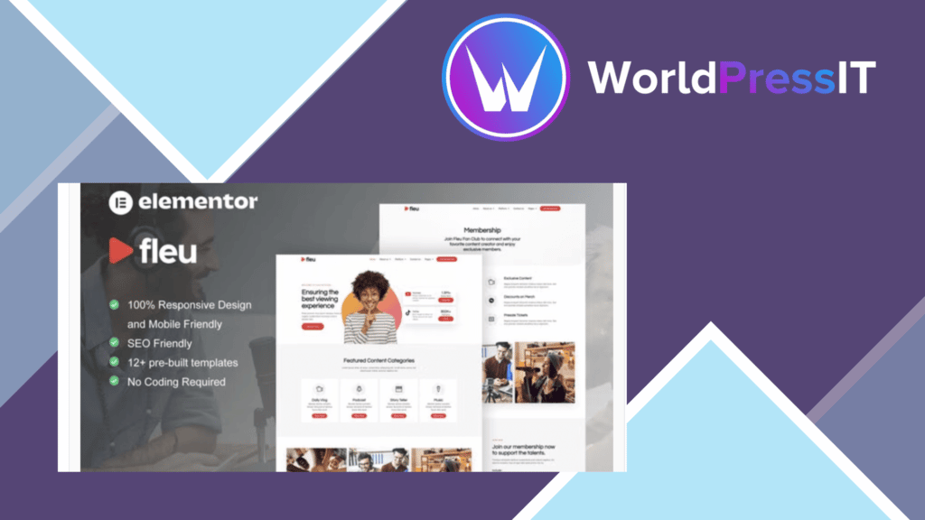 Fleu - Creative Content Creators Elementor Template Kit