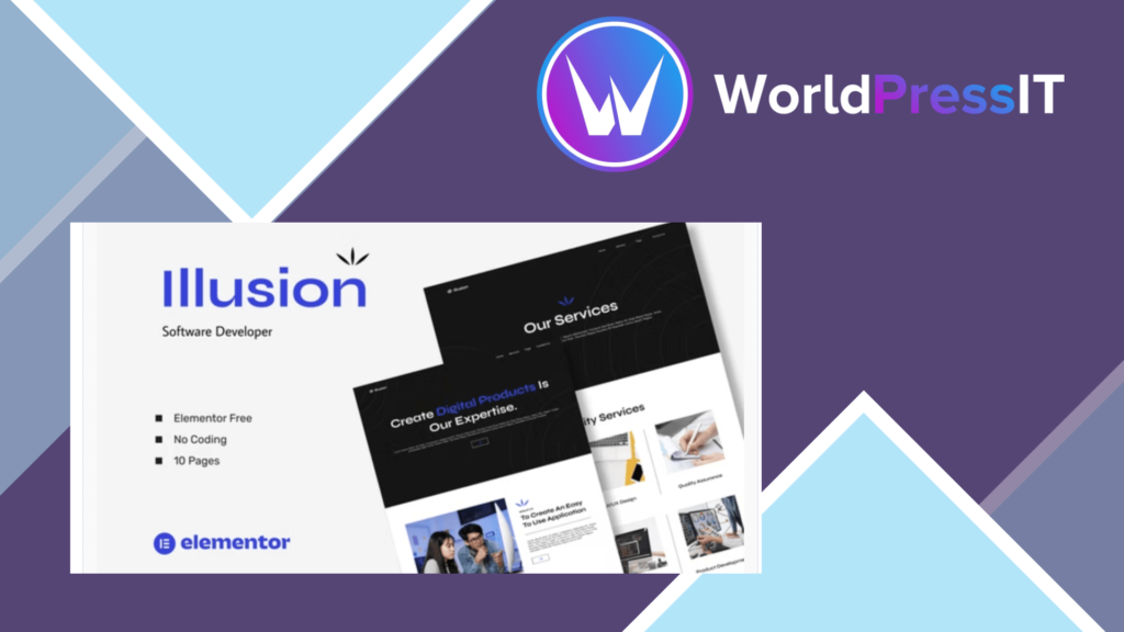 Illusion - Software Developer Elementor Template Kits