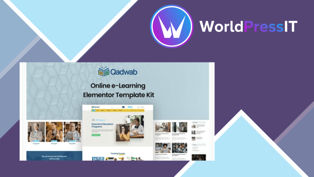 Qadwab - Online e-Learning Elementor Template Kit
