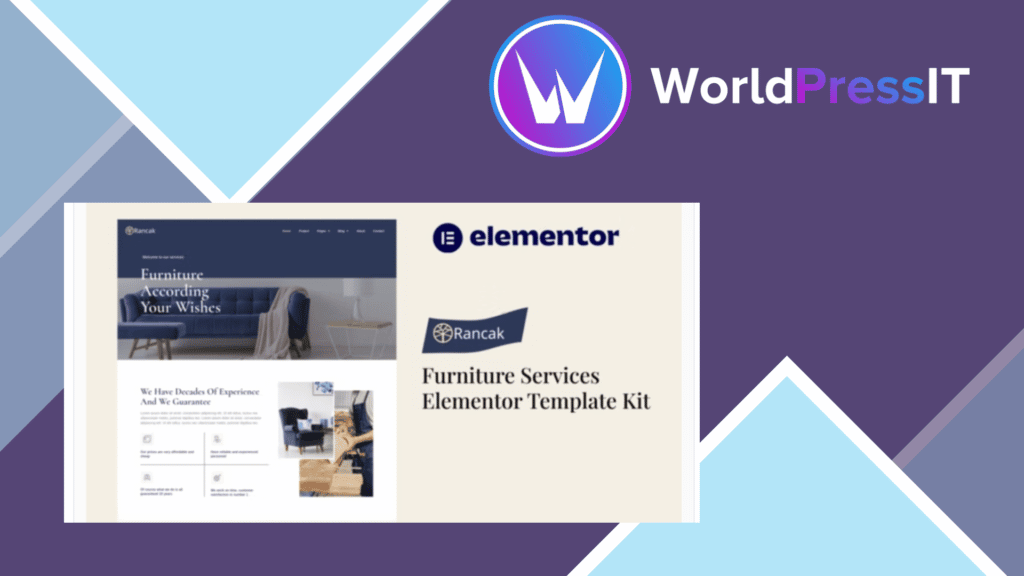 Rancak - Furniture Services Elementor Template Kit
