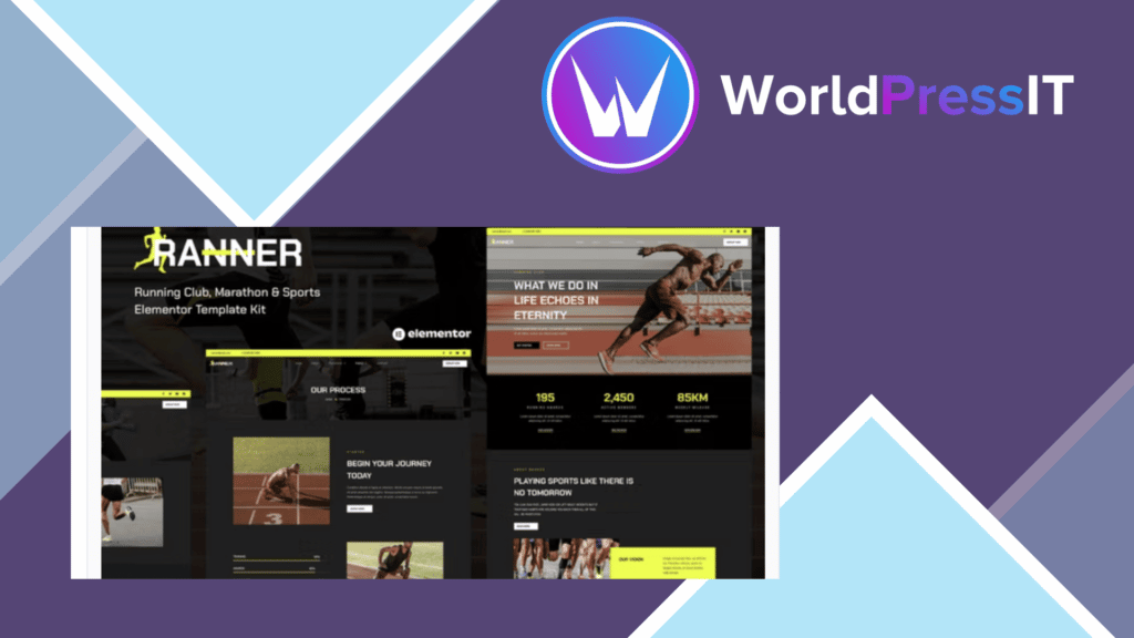 Ranner - Marathon Running Club and Sports Elementor Template Kit