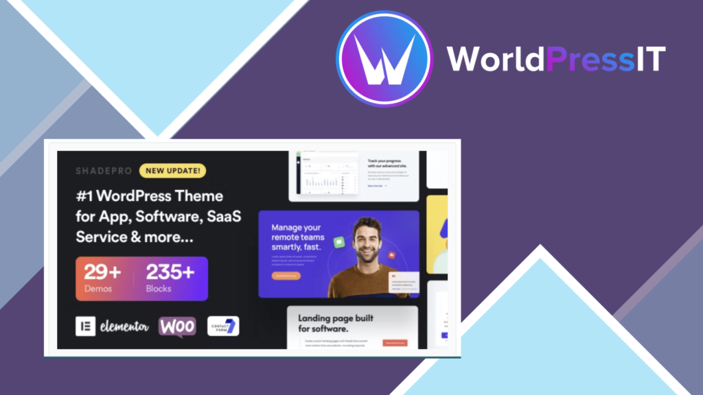 ShadePro – Startup and SaaS WordPress Theme