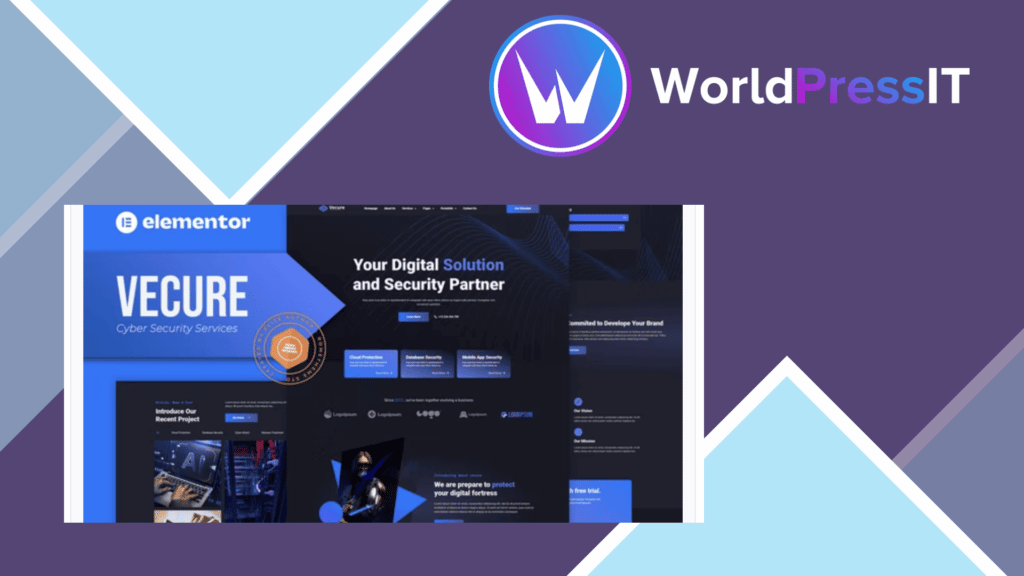 Vecure - Cyber Security Services Elementor Template Kit