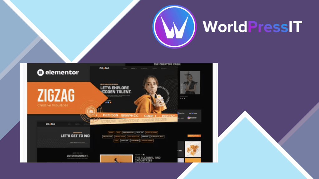 Zigzag - Creative Industries Elementor Template Kit