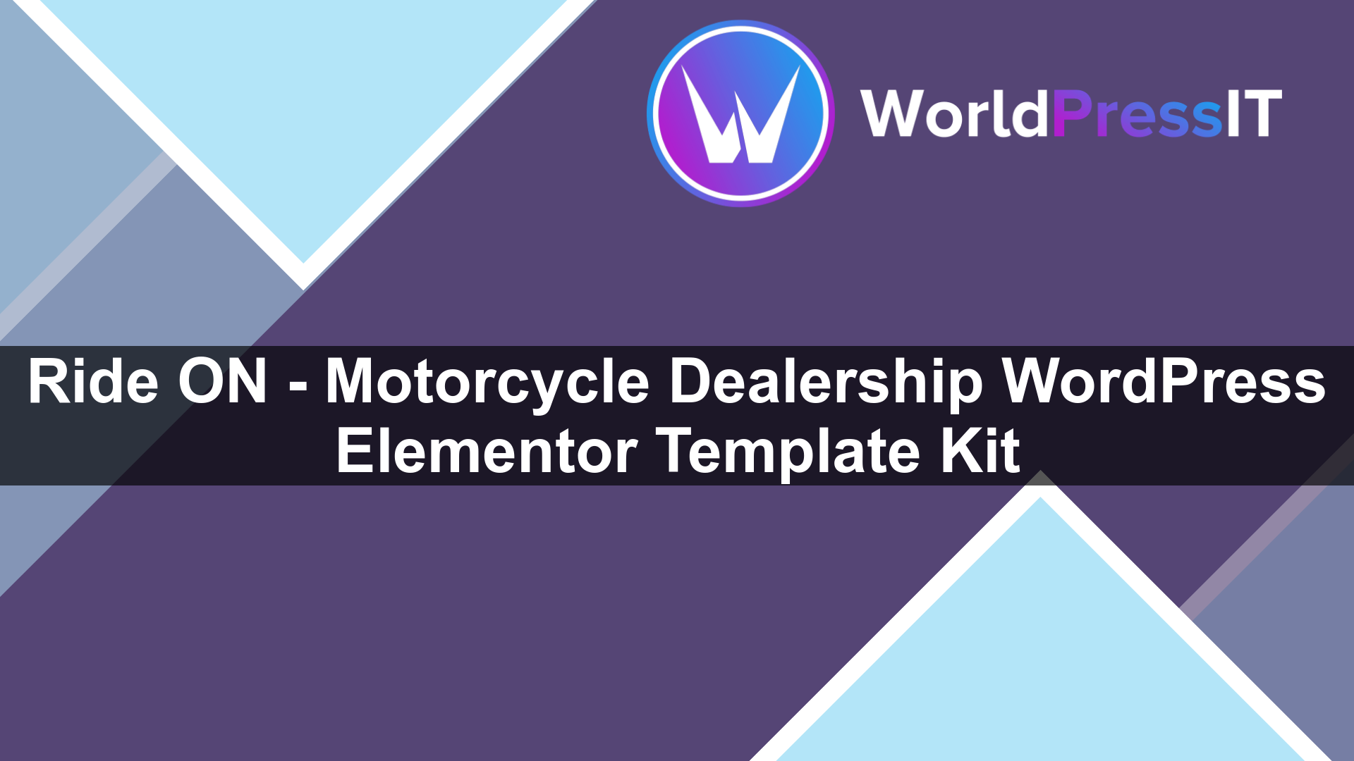 Ride ON – Motorcycle Dealership WordPress Elementor Template Kit - WorldPress IT