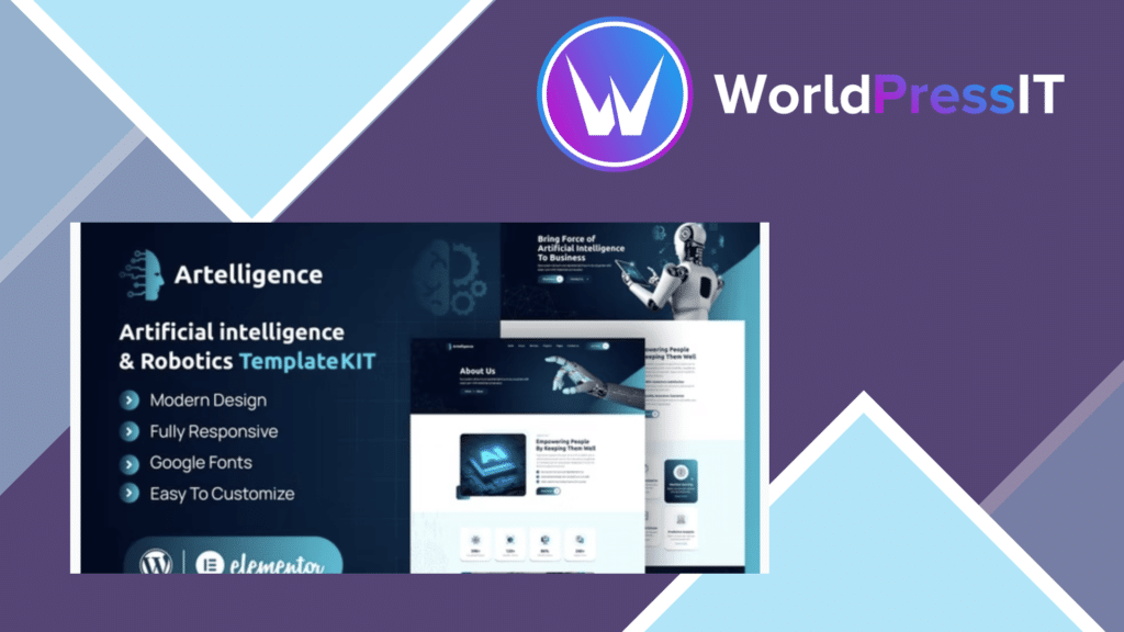 Artelligence - AI and Robotics Elementor Template Kit