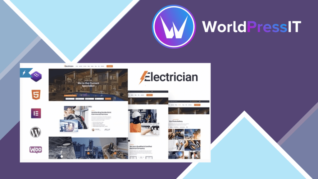 Electrician - Electricity Services WordPress Theme