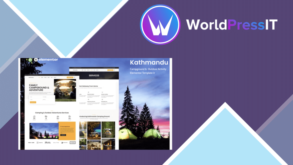 Kathmandu - Campground and Outdoor Activity Elementor Template Kit