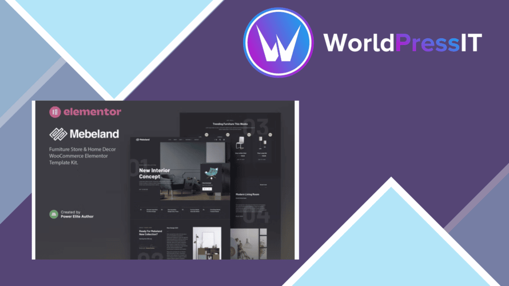 Mebeland – Furniture Store Elementor Pro Template Kit